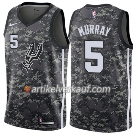 NBA San Antonio Spurs Trikot Dejounte Murray 5 Nike City Edition Schwarz Swingman - Herren